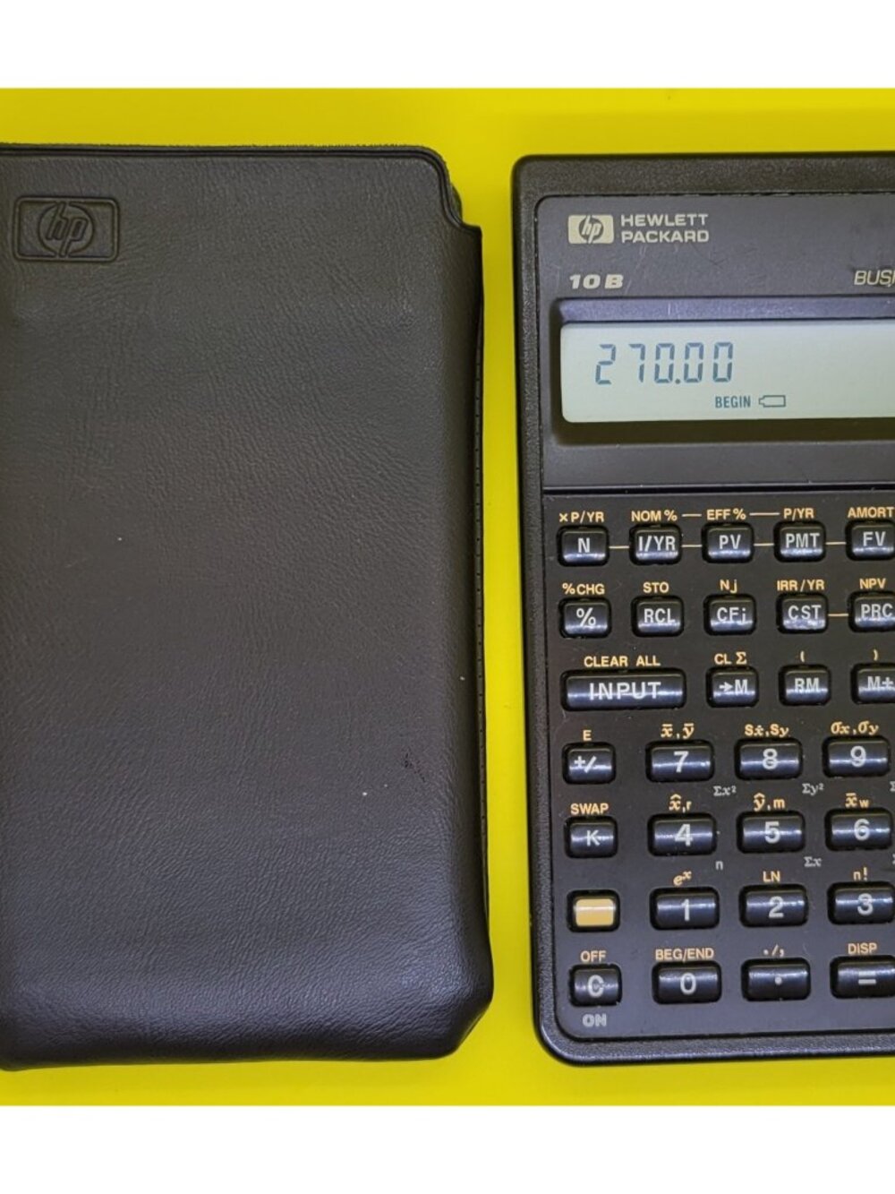 Hewlett Packard HP 10B Business Financial Calculator with Slip Cover
